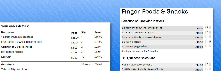 Food Lister Preview Wordpress Plugin - Rating, Reviews, Demo & Download