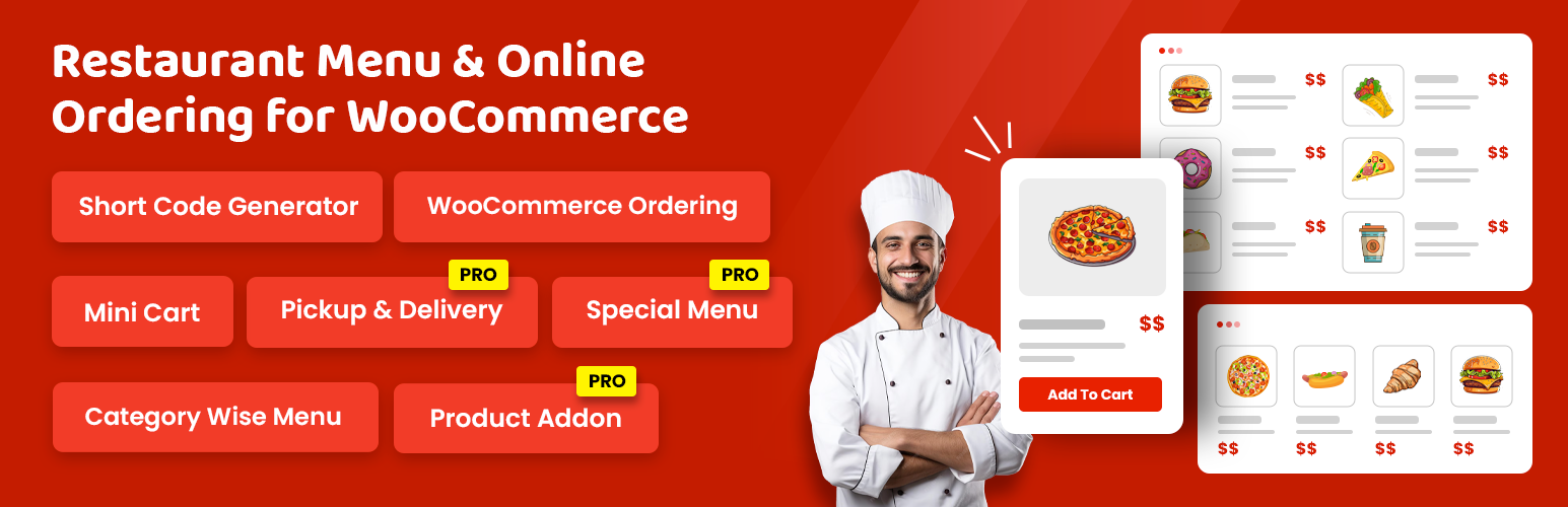 Food Menu – Restaurant Menu & Online Ordering For WooCommerce Preview Wordpress Plugin - Rating, Reviews, Demo & Download