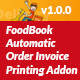 FoodBook Automatic Order Invoice Printing Add-on