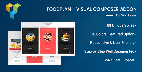 Foodplan – Visual Composer Addon Preview Wordpress Plugin - Rating, Reviews, Demo & Download