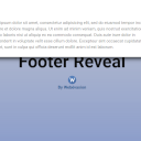 Footer Reveal Effect