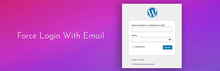 Force Login With Email Preview Wordpress Plugin - Rating, Reviews, Demo & Download