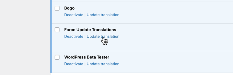 Force Update Translations Preview Wordpress Plugin - Rating, Reviews, Demo & Download