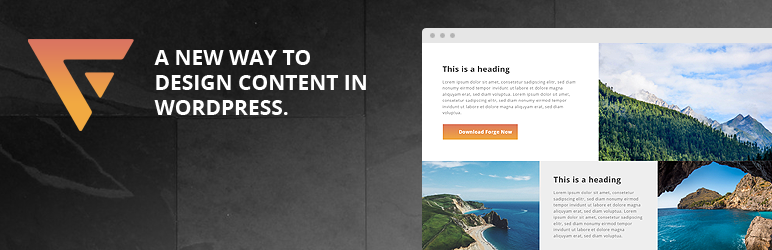 Forge – Front-End Page Builder Preview Wordpress Plugin - Rating, Reviews, Demo & Download