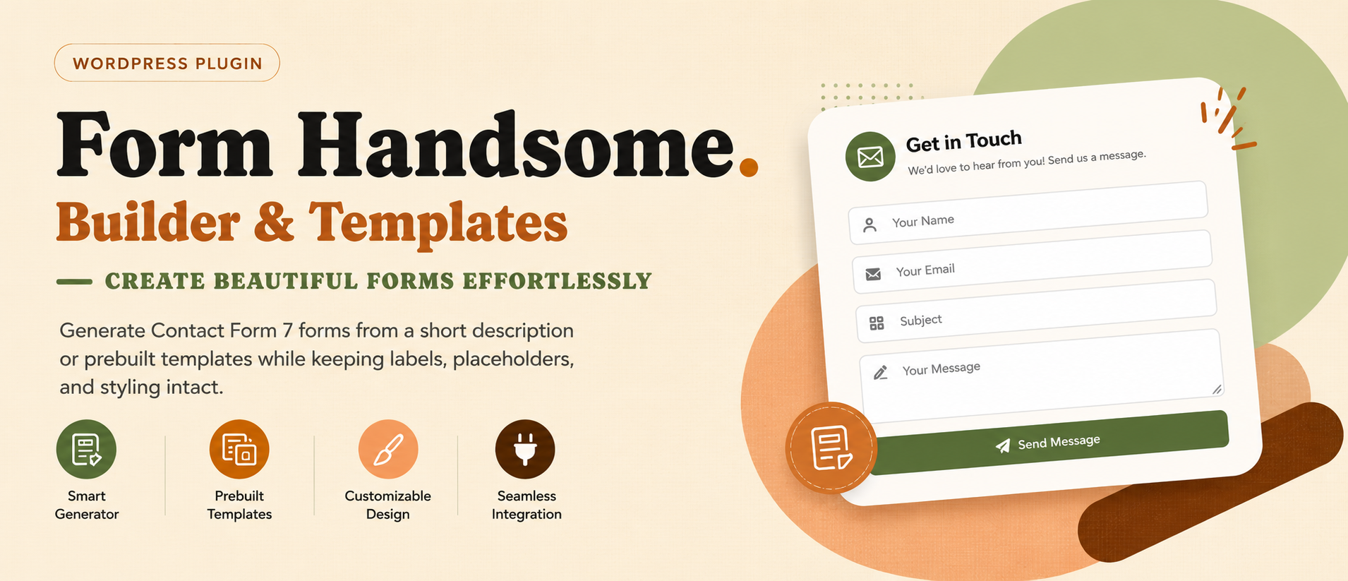 Form Handsome Builder & Templates Preview Wordpress Plugin - Rating, Reviews, Demo & Download
