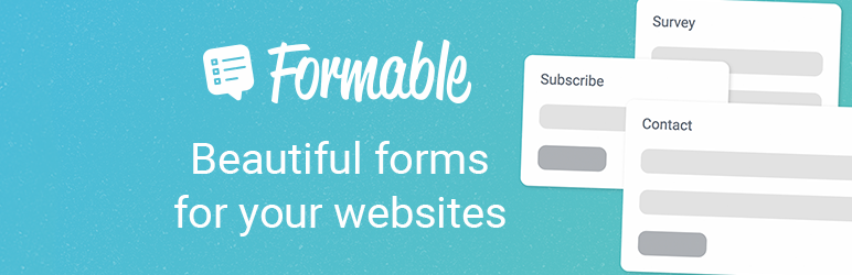 Formable Preview Wordpress Plugin - Rating, Reviews, Demo & Download