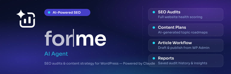 Forme SEO AI Agent Preview Wordpress Plugin - Rating, Reviews, Demo & Download