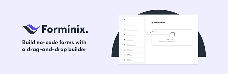 Forminix – Powerful Drag & Drop Form Builder Plugin for Wordpress Preview - Rating, Reviews, Demo & Download