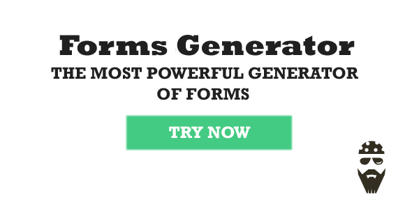 Forms Generator – Powerful WordPress Plugin For Generate Of Forms Preview - Rating, Reviews, Demo & Download
