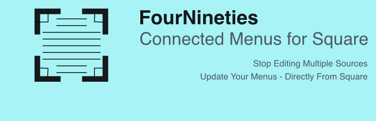FourNineties: Menus For Square Preview Wordpress Plugin - Rating, Reviews, Demo & Download