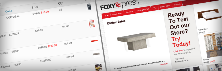 FoxyPress Preview Wordpress Plugin - Rating, Reviews, Demo & Download