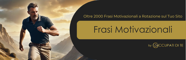 Frasi Motivazionali Preview Wordpress Plugin - Rating, Reviews, Demo & Download