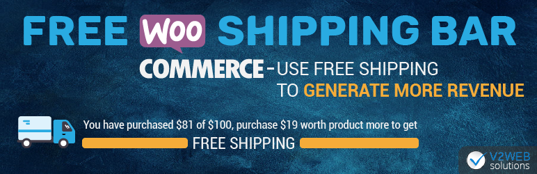 Free Shipping Bar And Message For WooCommerce Preview Wordpress Plugin - Rating, Reviews, Demo & Download