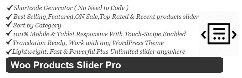 Free Woocommerce Products Slider/Carousel Pro Preview Wordpress Plugin - Rating, Reviews, Demo & Download