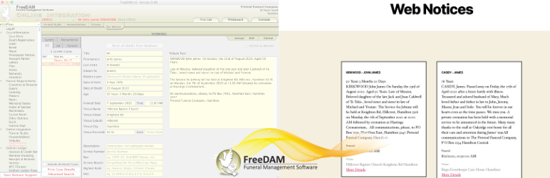 FreeDAM Web Notices Preview Wordpress Plugin - Rating, Reviews, Demo & Download