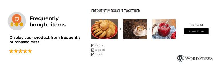 Frequently Bought Items Preview Wordpress Plugin - Rating, Reviews, Demo & Download