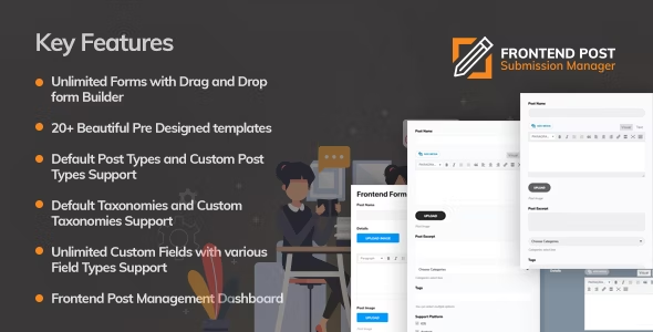 Frontend Post Submission Manager Preview Wordpress Plugin - Rating, Reviews, Demo & Download