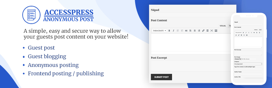 Frontend Post WordPress Plugin – AccessPress Anonymous Post Preview - Rating, Reviews, Demo & Download