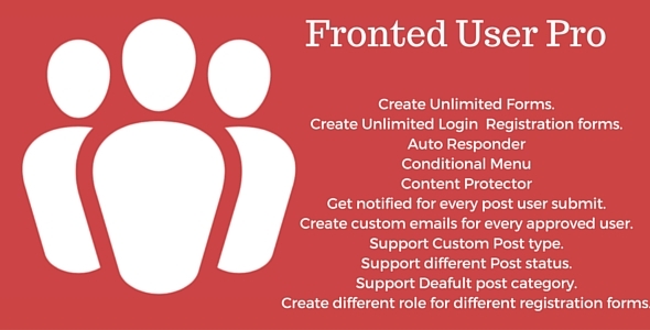 Frontend User Pro Preview Wordpress Plugin - Rating, Reviews, Demo & Download