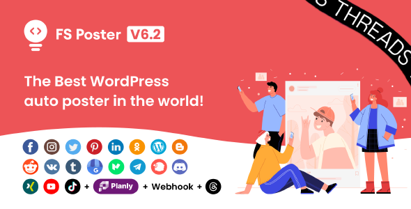 FS Poster – WordPress Social Media Auto Poster & Scheduler [Facebook, Instagram, Twitter, Pinterest] Preview - Rating, Reviews, Demo & Download