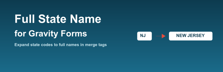 Full State Name For Gravity Forms Preview Wordpress Plugin - Rating, Reviews, Demo & Download