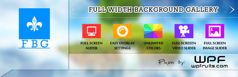 Full Width Background Gallery Preview Wordpress Plugin - Rating, Reviews, Demo & Download
