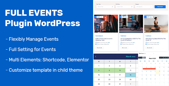 FullEvents – Event Plugin WordPress Preview - Rating, Reviews, Demo & Download