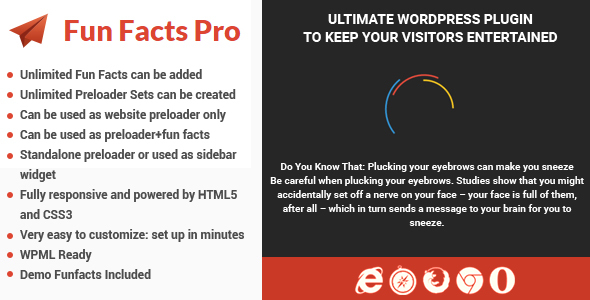 Fun Facts Pro Preview Wordpress Plugin - Rating, Reviews, Demo & Download
