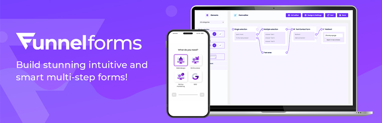 Funnelforms Free: The #1 WordPress Multi-Step Form Plugin With Drag & Drop Builder Preview - Rating, Reviews, Demo & Download