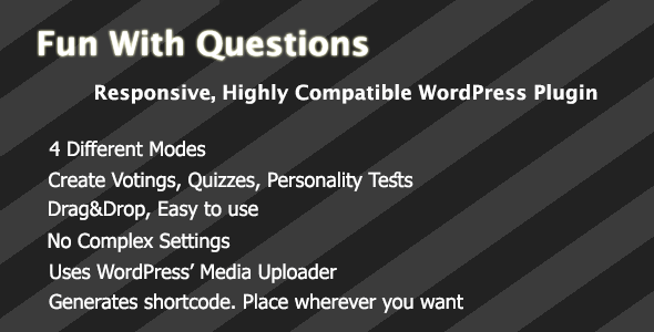 FunWithQuestions Wordpress Plugin Preview - Rating, Reviews, Demo & Download