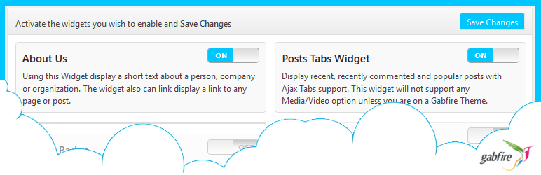 Gabfire Widget Pack Preview Wordpress Plugin - Rating, Reviews, Demo & Download