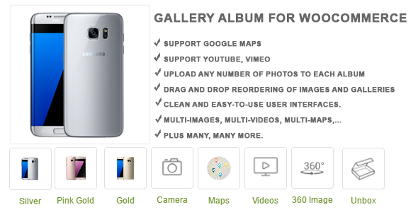 Gallery Album Pro For WooCommerce Preview Wordpress Plugin - Rating, Reviews, Demo & Download