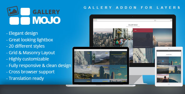 Gallery Mojo – Gallery Addon For Layers Preview Wordpress Plugin - Rating, Reviews, Demo & Download