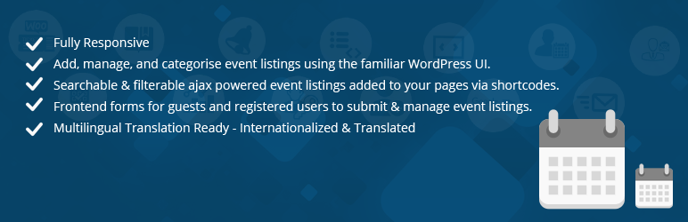 GAM Event Manager Preview Wordpress Plugin - Rating, Reviews, Demo & Download