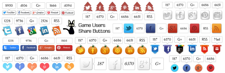 Game Users Share Buttons Preview Wordpress Plugin - Rating, Reviews, Demo & Download