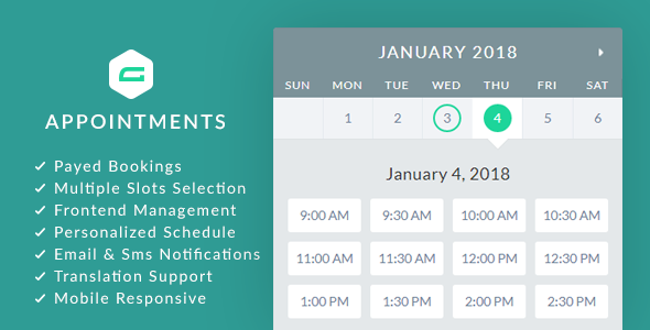 GAppointments – Appointment Booking Addon For Gravity Forms Preview Wordpress Plugin - Rating, Reviews, Demo & Download