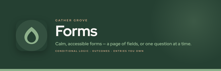 Gather Grove Forms Preview Wordpress Plugin - Rating, Reviews, Demo & Download
