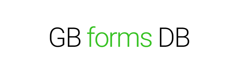 GB Forms DB Preview Wordpress Plugin - Rating, Reviews, Demo & Download