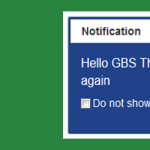GBS Visitor Notification