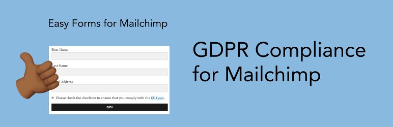 GDPR Compliance For Mailchimp Preview Wordpress Plugin - Rating, Reviews, Demo & Download