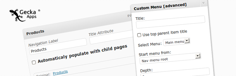 Gecka Submenu Preview Wordpress Plugin - Rating, Reviews, Demo & Download