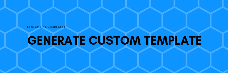 Generate Custom Template Preview Wordpress Plugin - Rating, Reviews, Demo & Download
