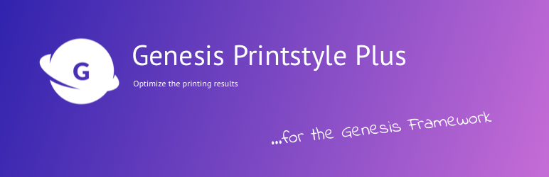 Genesis Printstyle Plus Preview Wordpress Plugin - Rating, Reviews, Demo & Download
