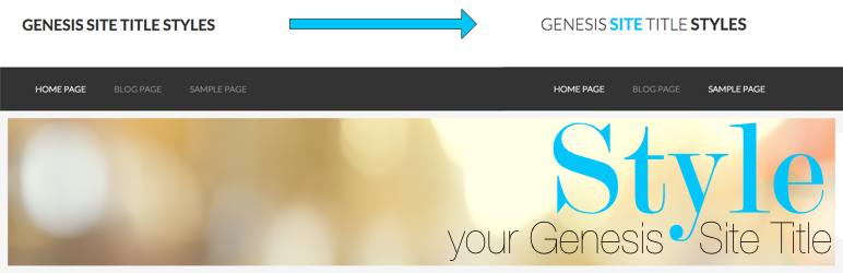 Genesis Site Title Styles Preview Wordpress Plugin - Rating, Reviews, Demo & Download