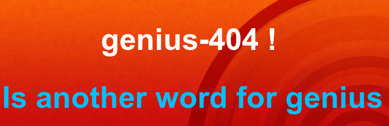 Genius 404 Preview Wordpress Plugin - Rating, Reviews, Demo & Download