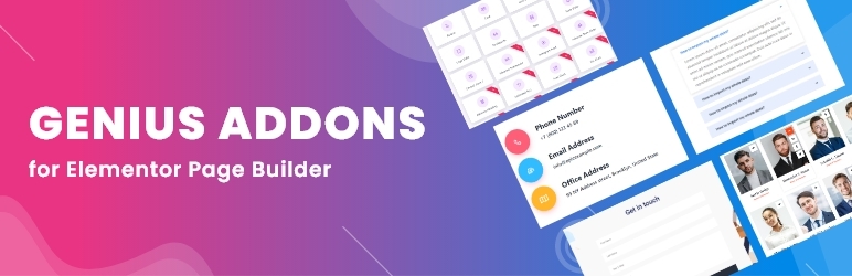 Genius Addons For Elementor Preview Wordpress Plugin - Rating, Reviews, Demo & Download