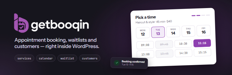 GetBooqin Preview Wordpress Plugin - Rating, Reviews, Demo & Download