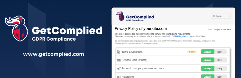 GetComplied With GDPR Plugin for Wordpress Preview - Rating, Reviews, Demo & Download