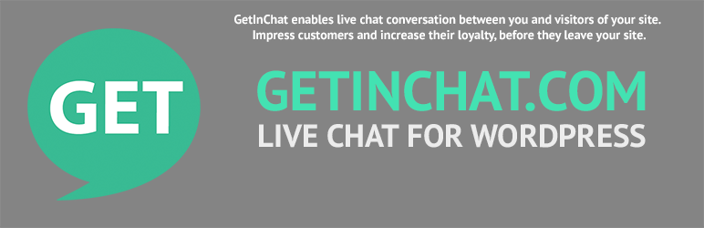 GetInChat Live Chat Preview Wordpress Plugin - Rating, Reviews, Demo & Download