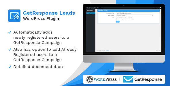 GetResponse Leads WordPress Plugin Preview - Rating, Reviews, Demo & Download